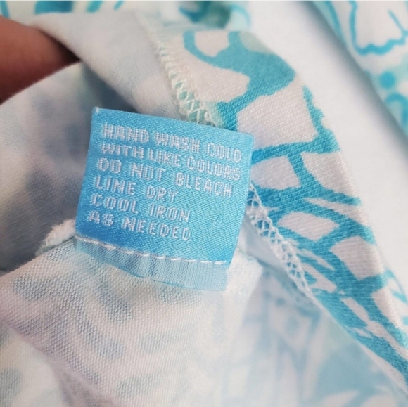 J. Mclaughlin Popover Women XSmall 3/4 Sleeve Modal Paisley Beachy Preppy Golf S - Picture 5 of 11